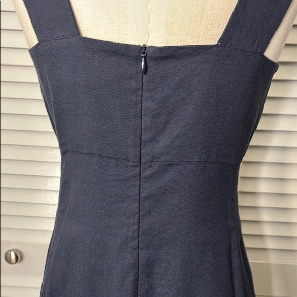 ANTONELLI Elegant Navy Blue Sleeveless Dress - Picture 4 of 7